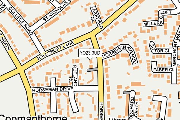 YO23 3UD map - OS OpenMap – Local (Ordnance Survey)