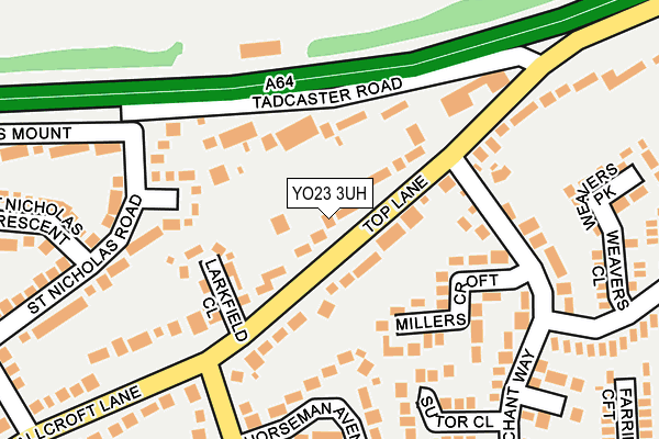 YO23 3UH map - OS OpenMap – Local (Ordnance Survey)