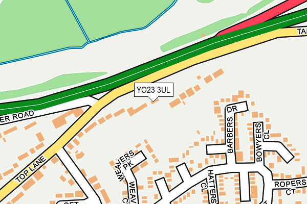 YO23 3UL map - OS OpenMap – Local (Ordnance Survey)