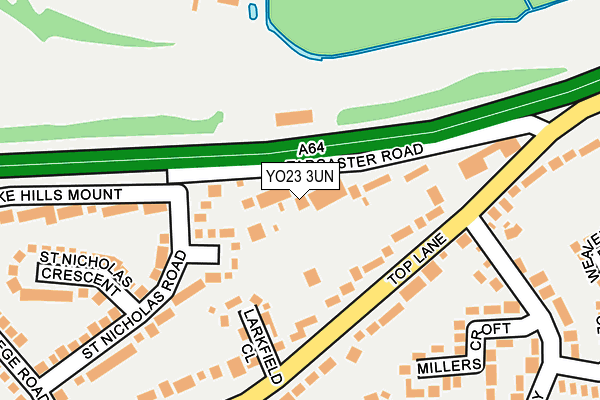YO23 3UN map - OS OpenMap – Local (Ordnance Survey)