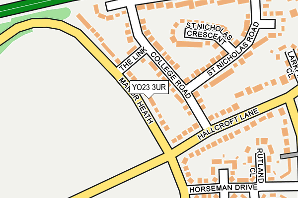 YO23 3UR map - OS OpenMap – Local (Ordnance Survey)