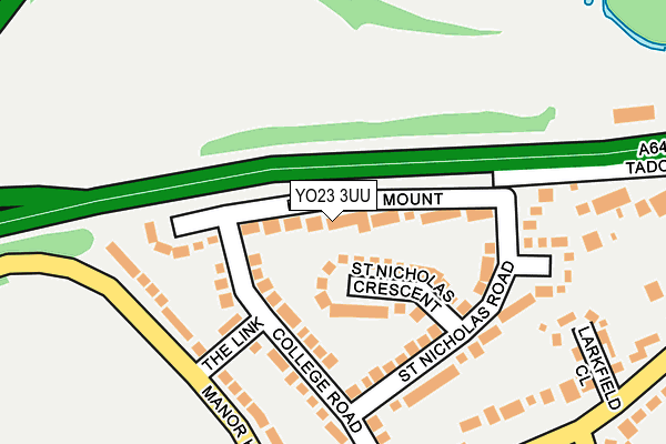 YO23 3UU map - OS OpenMap – Local (Ordnance Survey)