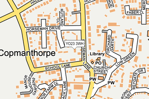 YO23 3WH map - OS OpenMap – Local (Ordnance Survey)