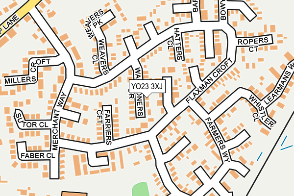 YO23 3XJ map - OS OpenMap – Local (Ordnance Survey)