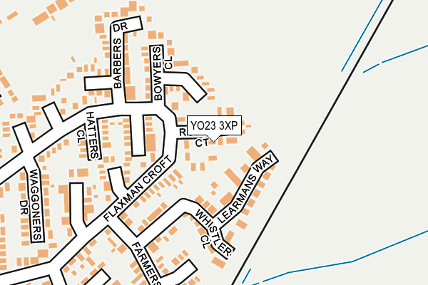 YO23 3XP map - OS OpenMap – Local (Ordnance Survey)
