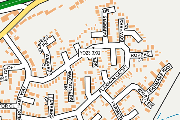 YO23 3XQ map - OS OpenMap – Local (Ordnance Survey)