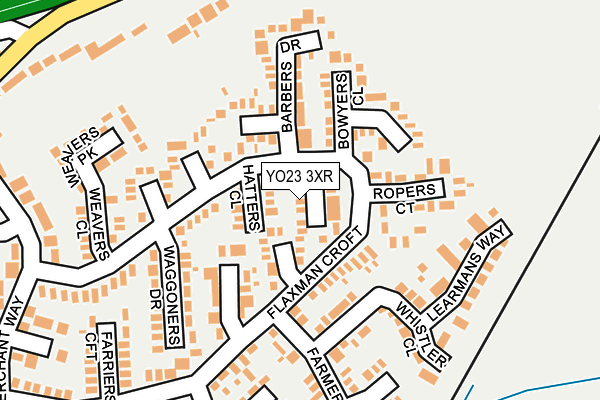 YO23 3XR map - OS OpenMap – Local (Ordnance Survey)