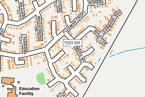 YO23 3XX map - OS OpenMap – Local (Ordnance Survey)