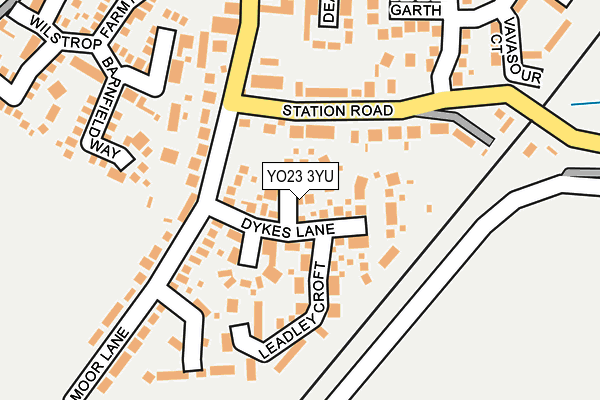 YO23 3YU map - OS OpenMap – Local (Ordnance Survey)