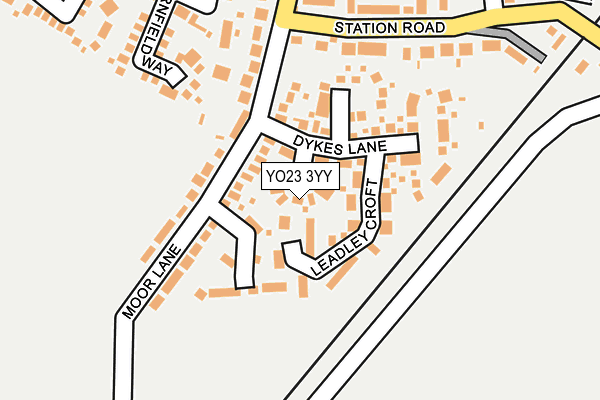 YO23 3YY map - OS OpenMap – Local (Ordnance Survey)