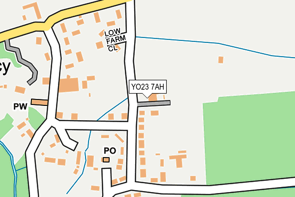 YO23 7AH map - OS OpenMap – Local (Ordnance Survey)