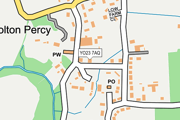 YO23 7AQ map - OS OpenMap – Local (Ordnance Survey)