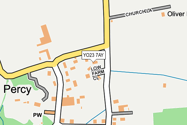 YO23 7AY map - OS OpenMap – Local (Ordnance Survey)
