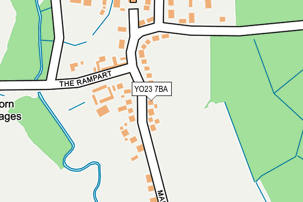 YO23 7BA map - OS OpenMap – Local (Ordnance Survey)