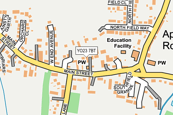YO23 7BT map - OS OpenMap – Local (Ordnance Survey)