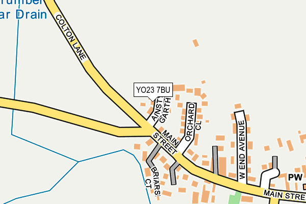 YO23 7BU map - OS OpenMap – Local (Ordnance Survey)