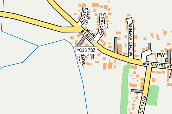 YO23 7BZ map - OS OpenMap – Local (Ordnance Survey)