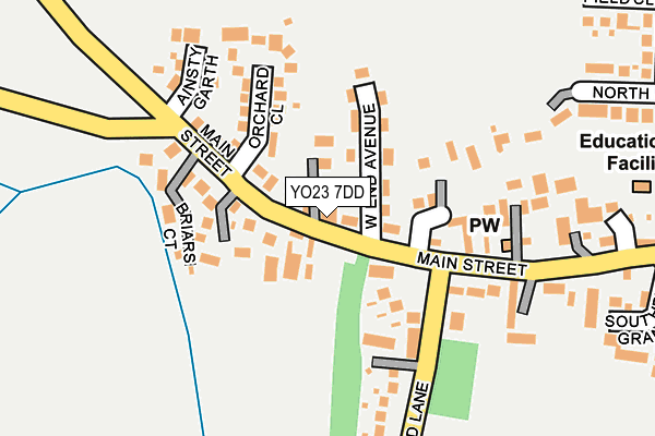 YO23 7DD map - OS OpenMap – Local (Ordnance Survey)