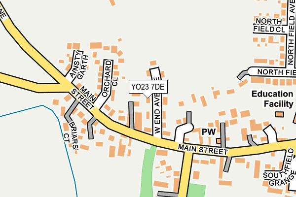 YO23 7DE map - OS OpenMap – Local (Ordnance Survey)