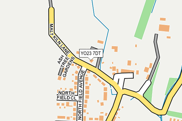 YO23 7DT map - OS OpenMap – Local (Ordnance Survey)