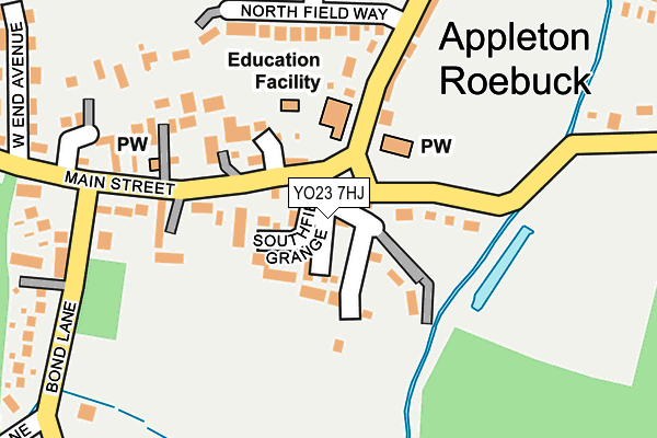 YO23 7HJ map - OS OpenMap – Local (Ordnance Survey)