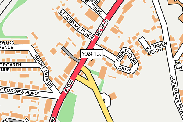 YO24 1DJ map - OS OpenMap – Local (Ordnance Survey)