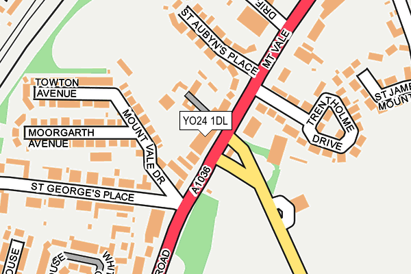 YO24 1DL map - OS OpenMap – Local (Ordnance Survey)