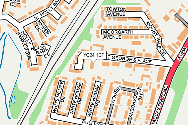 YO24 1DT map - OS OpenMap – Local (Ordnance Survey)