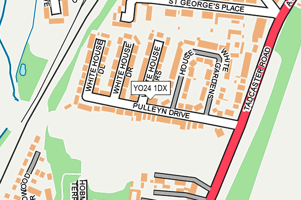 YO24 1DX map - OS OpenMap – Local (Ordnance Survey)