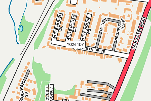 YO24 1DY map - OS OpenMap – Local (Ordnance Survey)