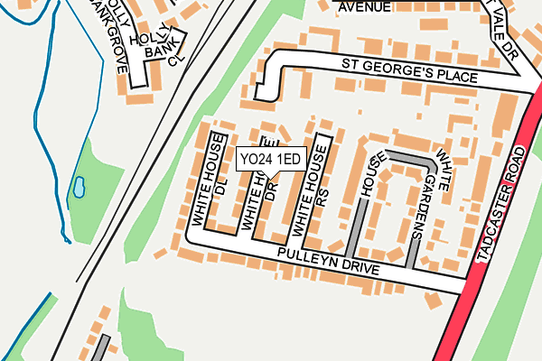 YO24 1ED map - OS OpenMap – Local (Ordnance Survey)