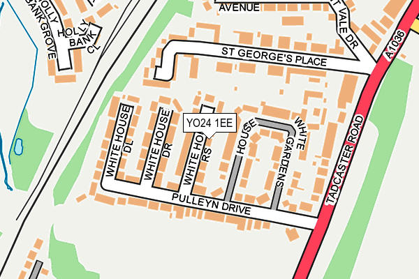YO24 1EE map - OS OpenMap – Local (Ordnance Survey)