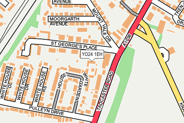 YO24 1EH map - OS OpenMap – Local (Ordnance Survey)