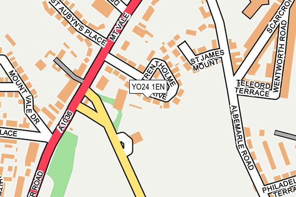 YO24 1EN map - OS OpenMap – Local (Ordnance Survey)