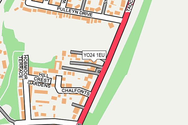 YO24 1EU map - OS OpenMap – Local (Ordnance Survey)