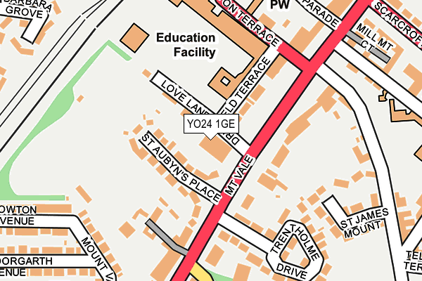 YO24 1GE map - OS OpenMap – Local (Ordnance Survey)