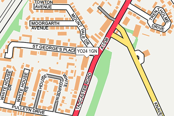 YO24 1GN map - OS OpenMap – Local (Ordnance Survey)