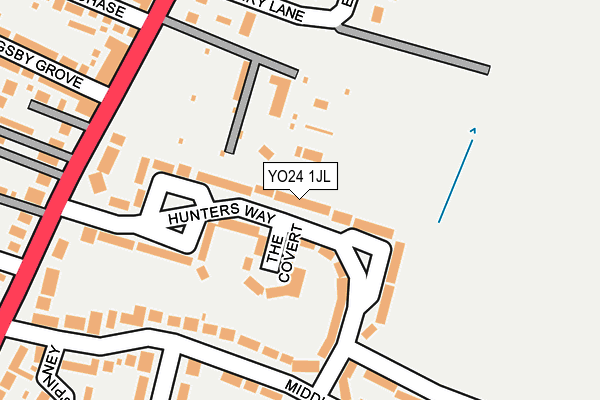YO24 1JL map - OS OpenMap – Local (Ordnance Survey)