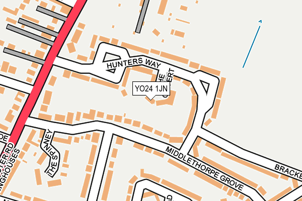 YO24 1JN map - OS OpenMap – Local (Ordnance Survey)