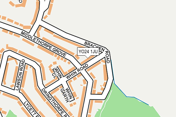 YO24 1JU map - OS OpenMap – Local (Ordnance Survey)