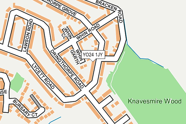 YO24 1JY map - OS OpenMap – Local (Ordnance Survey)