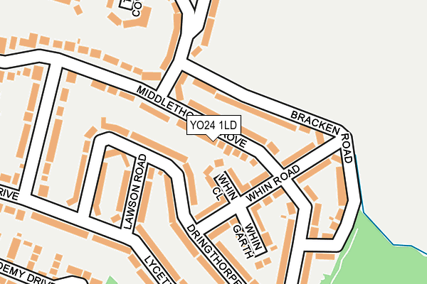 YO24 1LD map - OS OpenMap – Local (Ordnance Survey)