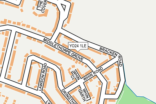 YO24 1LE map - OS OpenMap – Local (Ordnance Survey)