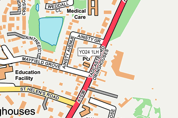 YO24 1LH map - OS OpenMap – Local (Ordnance Survey)