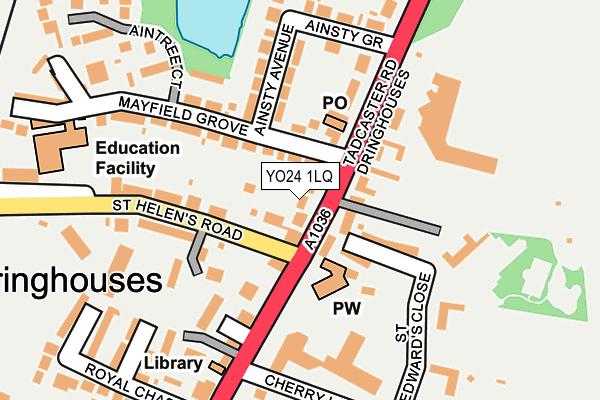 YO24 1LQ map - OS OpenMap – Local (Ordnance Survey)