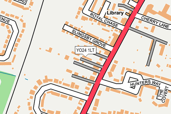 YO24 1LT map - OS OpenMap – Local (Ordnance Survey)