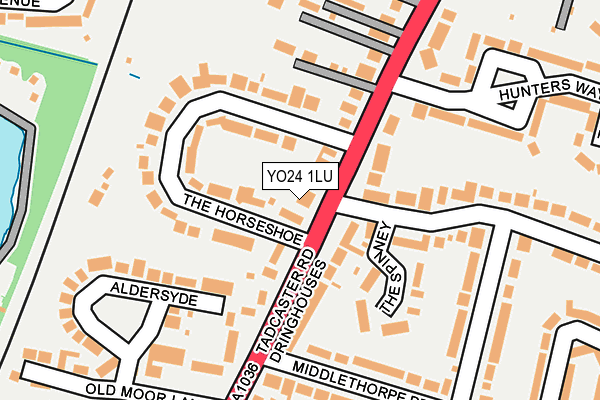YO24 1LU map - OS OpenMap – Local (Ordnance Survey)