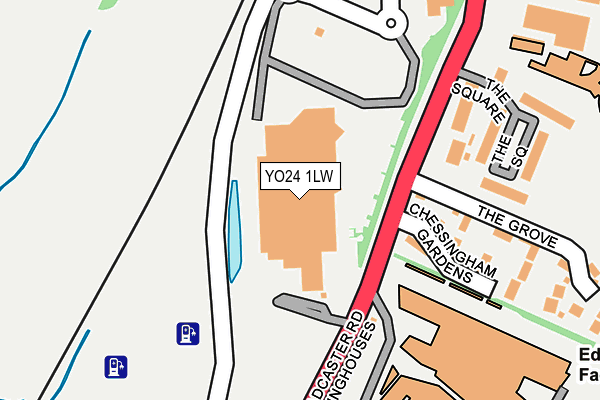YO24 1LW map - OS OpenMap – Local (Ordnance Survey)