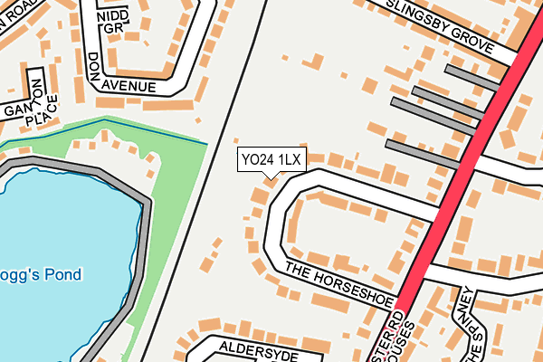YO24 1LX map - OS OpenMap – Local (Ordnance Survey)