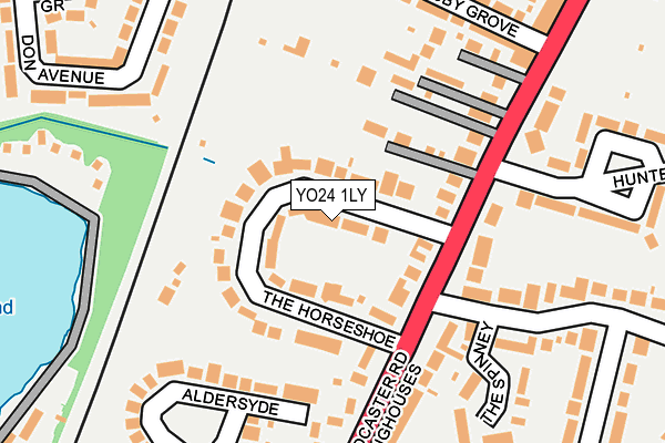 YO24 1LY map - OS OpenMap – Local (Ordnance Survey)